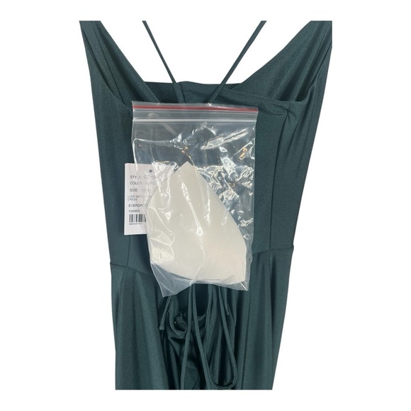 Cynthia & Sahar Evergreen CS105 Full length Luxe Stretch Satin Evening gown XS - Picture 6 of 15